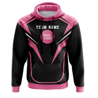Sudadera con Capucha de Forro Polar Sublimado con Logotipo de Equipo Personalizado para Hombre, Diseño Geométrico, Corte Regular, Estilo Casual Urbano, Ecológica para Invierno