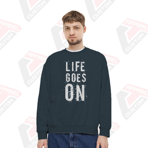 Sweat-shirt d'hiver pour homme ultra doux de qualité supérieure avec motif uni personnalisable en polaire polyester/coton écologique - Product Image 2