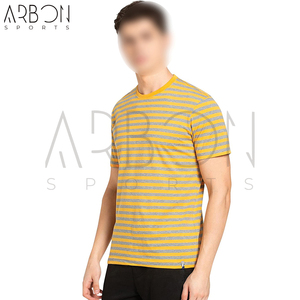 เสื้อยืดผ้าฝ้ายถัก100% สำหรับผู้ชายผ้านุ่มใส่สบายพิมพ์โลโก้ตามสั่งมาใหม่2025 - Product Image 3