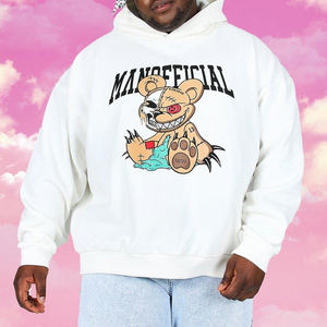 Plus Size Streetwear Blank Heavy Weight <b>Black</b> Pullover Hoodie Custom Sportswear <b>Men</b> Breathable Wholesale Fleece Lined <b>Hoodies</b> - Product Image 4