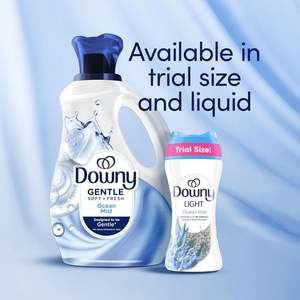 Perlas Aromatizantes para Lavandería Downy Light, Aroma Brisa Marina, 24 OZ, Perlas para Lavado en Lavadora Diseñadas para Ser Suaves con un Toque de Aroma - Product Image 1