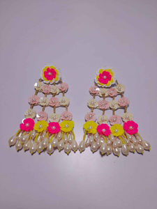 Artesanías bordadas clásicas, último diseño, cuentas de semillas, pendientes de perlas en forma de compromiso de boda y costura, punto de cruz - Product Image 5