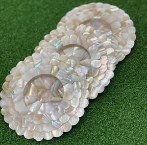 Ensemble de coussinets en nacre naturelle faits à la main, écologiques, couleur personnalisée, motif classique, pour la maison, la table, l'artisanat, Emporium Inde - Product Image 3