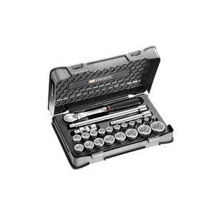 ชุดซ็อกเก็ตเฟคอม 1/2'' เมตริก 6 จุด ชุด 23 ชิ้น - Product Image 1