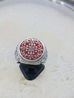 Unisex 925 Silberringe mit Handgraviertem Design Trendiger Stil für Hochzeiten & Geschenkanlässe