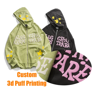 Sweat-shirt à capuche en coton avec impression 3d bouffante, mode personnalisée, survêtement, fabricant de vêtements de rue - Product Image 1