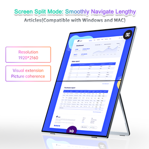 Eimio 13.3'' <strong>Dual</strong> Screen Portable IPS Gaming <strong>Monitor</strong> with Type-C Interface 4K UHD 20ms Response Time Built-in Speaker - Product Image 4