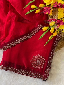 Sari Indio de Seda Suave Tradicional, Exclusivo y de Última Moda, para Bodas, Fiestas y Festivales, para Mujeres y Niñas - Product Image 2