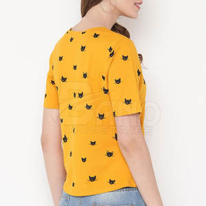 เสื้อยืดผู้หญิงทรงสลิมฟิตคุณภาพพรีเมี่ยมออกแบบใหม่สำหรับฤดูร้อน - Product Image 2