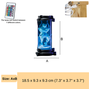 Lámpara de resina personalizada, lámpara de resina de Velociraptor, luz nocturna personalizada, lámpara alienígena de epoxi, lámpara art déco, regalo personalizado, regalo hecho a mano - Product Image 4