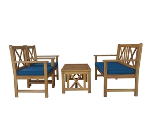 Juego de sofá de la colección HOLLAND, cojín de asiento de 6cm, sofá Modular de madera de Acacia para uso en hoteles y villas, diseño moderno, origen de Vietnam - Product Image 1