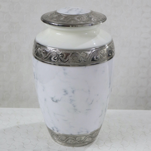 Urna de cremación negra única con banda de pulido de níquel para guardar las cenizas de sus seres queridos para guardar los recuerdos urna de recuerdo - Product Image 4