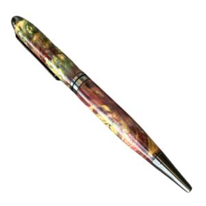 Burl Stabilisé Bois Twist Stylos Haute Qualité À Bille À La Main 0.7mm Écriture Promotionnel Cadeaux D'entreprise Saphir Collection - Product Image 2