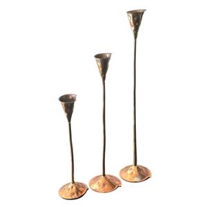 Bougeoir en aluminium au design moderne, finition argentée polie, bougeoir en métal pour la décoration de la maison et de la table, chandelier - Product Image 5