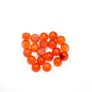 25ชิ้น Carnelian ธรรมชาติรอบ CAB 3มิลลิเมตร2.4มิลลิเมตรสีแดงหนา4.3พลอยนิลชุด iroc ขายคุณภาพสูงอัญมณีหลวม - Product Image 1