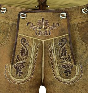 Pantalones de cuero bávaro con diseño de logotipo personalizado para hombre - Product Image 5