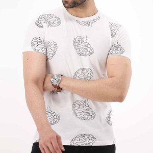 100% coton t-shirt personnalisé imprimé t-shirt à manches courtes haute qualité prix usine logo impression t-shirts - Product Image 5