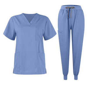 Uniforme de hospital transpirable al por mayor uniforme de manga corta conjunto de traje de enfermería uniforme de enfermera de mujer - Product Image 4