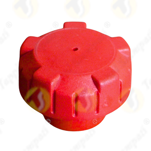 Capuchon à vis en plastique rouge P3 en plastique |   Vente en gros industrielle |   Code HS 85030091 - Product Image 1