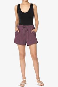 Short Cargo décontracté en coton respirant pour femmes taille moyenne taille élastique avec poche course sportive à séchage rapide - Product Image 5