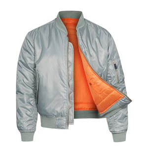 Blousons bombardiers décontractés unisexe pour l'automne OEM vente en gros blouson bombardier en tissu polyester de haute qualité manteau de baseball - Product Image 4