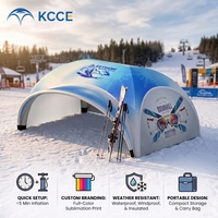 Dôme gonflable pour événements, tente personnalisée imprimée, auvent de ski extérieur, abri portable gonflable résistant aux intempéries pour salons professionnels