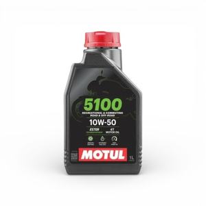 Aceite de Motor Motul 5100 10W-50 4T, Sistema de Lubricación para Motocicletas de Motul 104074 - Product Image 1