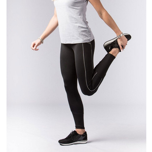 Women's Custom Logo Equestrian Breeches High Waist Sports Leggings Full Seat Silicone Print Horse Riding Tights Splicing Pants - Product Image 3