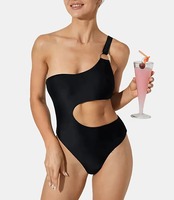 Maillot de bain d'entraînement moderne pour femme avec rembourrage amovible et dos croisé en Spandex/Polyester pour piscine et compétition