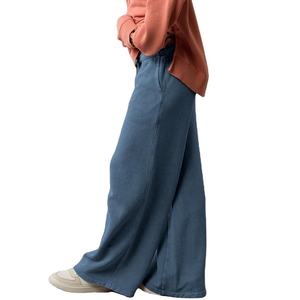 Vêtements de sport pour femmes en gros, pantalon de yoga ample en coton, pantalon de survêtement à jambes larges avec cordon de serrage à taille haute, streetwear, joggers en 2026 - Product Image 5