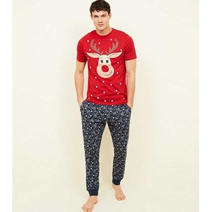 Pantalon de pyjama 100% coton ultra-doux sur mesure nouvelle génération décontracté Couple photo imprimé vêtements de nuit pour adultes polaire - Product Image 4