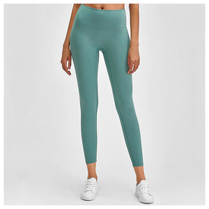 Leggings taille haute imprimés avec logo personnalisé pour femmes pantalons de yoga de fitness décontractés motif solide prix de gros à vendre - Product Image 3