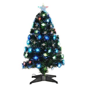 Árbol de Navidad Decorado en Verde con 90 Luces LED, 90 cm de Altura, Producto de Comercio General-446506 - Product Image 1