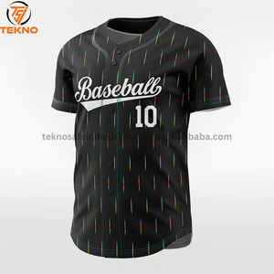2025 nouvelle conception personnalisée maillot de baseball en gros vêtements de sport à deux boutons technologie de sublimation uniforme OEM entretenu - Product Image 5