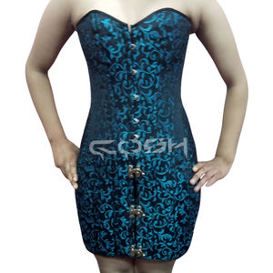 Corset gothique en brocart pour club, style cincher, pour robe - Product Image 6