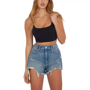Custom Fashion New Look Street Wear <b>Women</b> Denim Short New Article Pakistan Made OEM Service shorts for <b>women</b> - Product Image 1