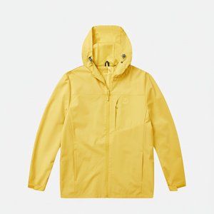 Chaqueta cortavientos impermeable ligera de servicio OEM con capucha para uso en exteriores - Product Image 4