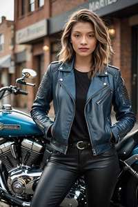 Veste en cuir rouge en peau de vache de haute qualité de style formel avec placement de logo avant - Product Image 5