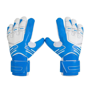 Gants de gardien de but d'équipement de sport de haute qualité de couleur bleue et blanche - Product Image 2