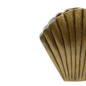 Florero de oro decorativo de mesa vintage antiguo para decoración del hogar (oro antiguo) - Product Image 6