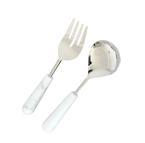 Cuillère à café en laiton au design moderne avec poignée ronde en marbre de qualité supérieure au prix le plus bas - Product Image 6