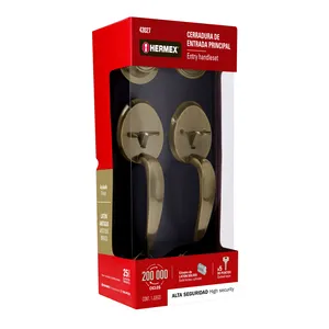 LA HERMEX doppia maniglia e pomello scatola di blocco con 1 unità stile farfalla Lugo - Product Image 4