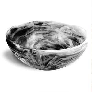 Bol de service en résine rose à grain de chêne, fait à la main, poli, écologique, d'origine indienne, vaisselle décorative pour la cuisine, fête - Product Image 4