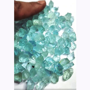 131 piezas de Aguamarina Natural de 7mm a 15mm en bruto 430 Cts lote Iroc ventas de alta calidad aguamarina materia prima piedra preciosa suelta - Product Image 2