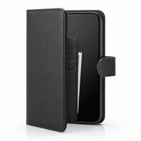 Dompet Kulit Folio dengan Slot Kartu untuk iPhone 15, Dompet Folio Praktis yang Dapat Menampung 3 Kartu Plus Uang Tunai dengan Penutup Magnetik