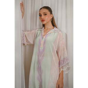 Camisa de Chifón Opalina con Mangas Tres Cuartos para Uso Diario en Primavera/Verano - Product Image 4