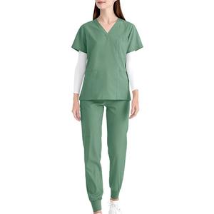 Uniformes de Hospital transpirables para hombres y mujeres, modelo Oem, uniformes de verano, conjuntos de cuello alto, uniformes de Enfermería de manga corta - Product Image 5