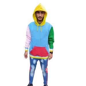 Sudadera con capucha de manga larga para hombre de alta calidad Sudadera de lana con logotipo personalizado Técnica lavada - Product Image 6