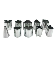 Outils de cuisson de biscuits en métal de conception différente pour les enfants en acier inoxydable 10.5cm de diamètre