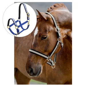 ¡Venta directa de fábrica! Personalizable New Horse Nylon Halter cuero y material PP con opciones de color de logotipo - Product Image 2